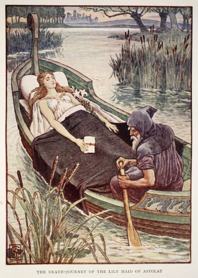 Die Todesreise der Lilienmaid von Astolat, aus 